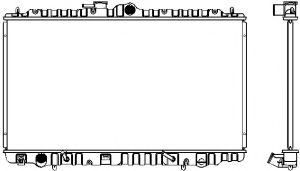 Радиатор, охлаждение двигателя SAKURA  Automotive 1210-0108