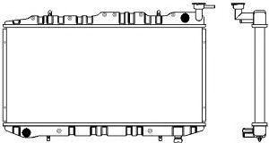 Радиатор, охлаждение двигателя SAKURA  Automotive 1341-0215