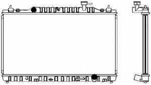 Радиатор, охлаждение двигателя SAKURA  Automotive 1461-0211A