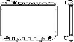 Радиатор, охлаждение двигателя SAKURA  Automotive 1461-0228