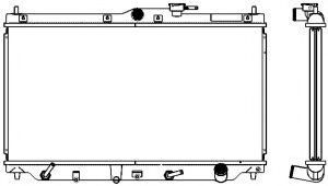 Радиатор, охлаждение двигателя SAKURA  Automotive 2212-1001