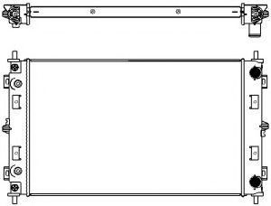 Радиатор, охлаждение двигателя SAKURA  Automotive 3091-1004