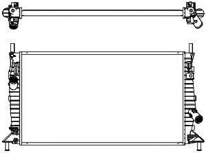 Радиатор, охлаждение двигателя SAKURA  Automotive 3161-1011