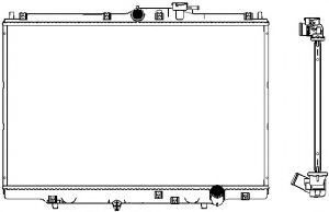 Радиатор, охлаждение двигателя SAKURA  Automotive 3211-1013