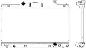 Радиатор, охлаждение двигателя SAKURA  Automotive 3211-1020