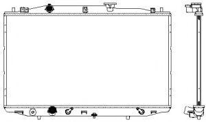 Радиатор, охлаждение двигателя SAKURA  Automotive 3211-1031