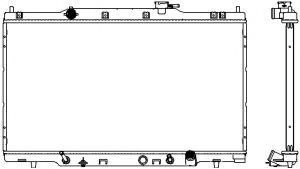 Радиатор, охлаждение двигателя SAKURA  Automotive 3211-1041