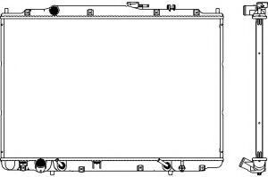Радиатор, охлаждение двигателя SAKURA  Automotive 3211-8503