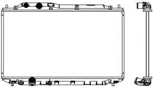 Радиатор, охлаждение двигателя SAKURA  Automotive 3211-8505