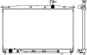 Радиатор, охлаждение двигателя SAKURA  Automotive 3221-1018