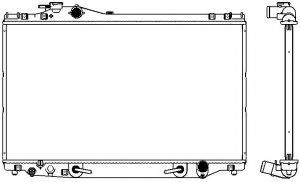 Радиатор, охлаждение двигателя SAKURA  Automotive 3271-1003