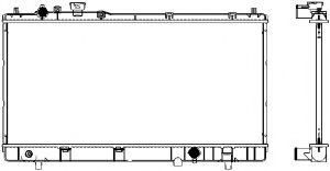 Радиатор, охлаждение двигателя SAKURA  Automotive 3301-1024