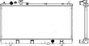 Радиатор, охлаждение двигателя SAKURA  Automotive 3301-1025