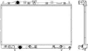Радиатор, охлаждение двигателя SAKURA  Automotive 3321-1008