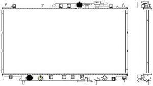 Радиатор, охлаждение двигателя SAKURA  Automotive 3321-1027