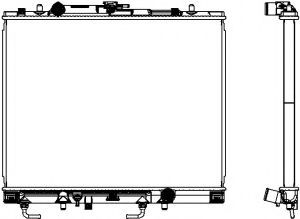 Радиатор, охлаждение двигателя SAKURA  Automotive 3321-1082