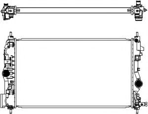 Радиатор, охлаждение двигателя SAKURA  Automotive 3351-1021