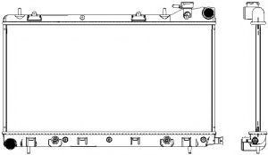 Радиатор, охлаждение двигателя SAKURA  Automotive 3421-1008