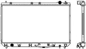 Радиатор, охлаждение двигателя SAKURA  Automotive 3461-1004