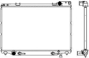 Радиатор, охлаждение двигателя SAKURA  Automotive 3461-1005