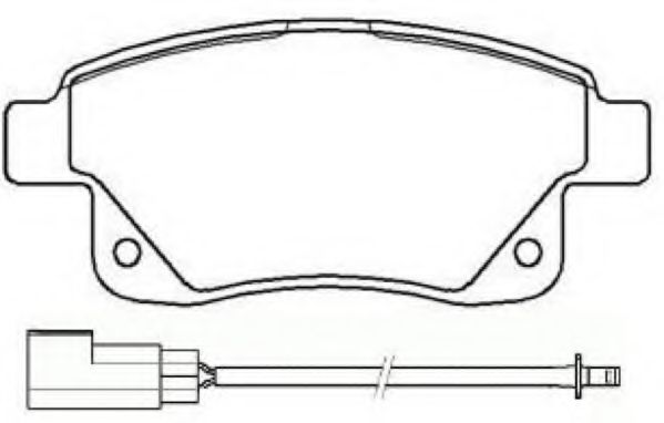 Комплект тормозных колодок, дисковый тормоз ASVA AKD-0046