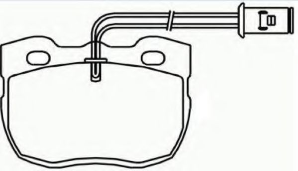Комплект тормозных колодок, дисковый тормоз ASVA AKD-0238