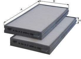 Фильтр, воздух во внутренном пространстве GOODWILL AG 504 2K CF