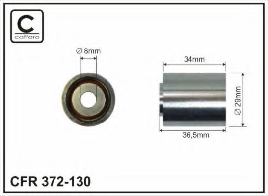 Паразитный / Ведущий ролик, зубчатый ремень CAFFARO 372-130