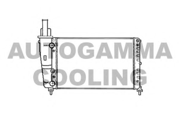 Радиатор, охлаждение двигателя AUTOGAMMA 102066
