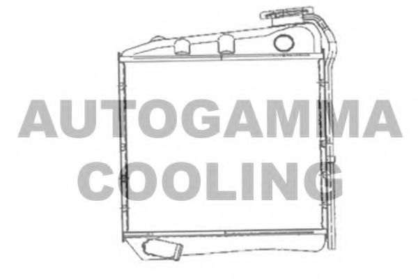 Радиатор, охлаждение двигателя AUTOGAMMA 103657