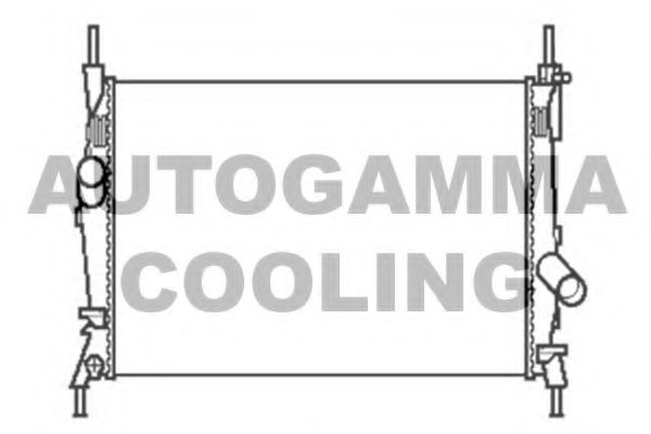 Радиатор, охлаждение двигателя AUTOGAMMA 104055