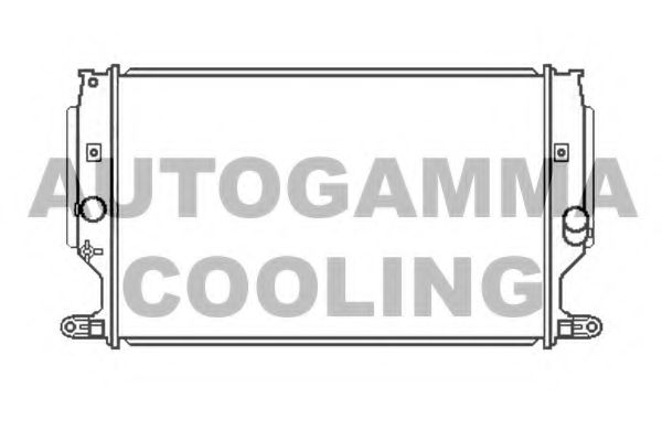 Радиатор, охлаждение двигателя AUTOGAMMA 105529