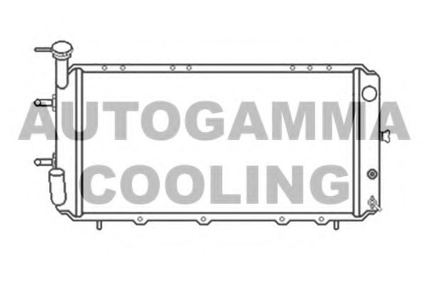Радиатор, охлаждение двигателя AUTOGAMMA 105576