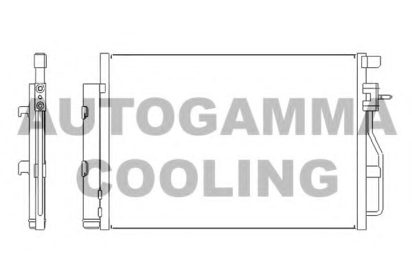 Конденсатор, кондиционер AUTOGAMMA 105976