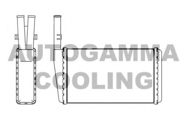 Теплообменник, отопление салона AUTOGAMMA 107268