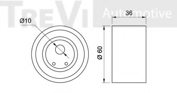 Натяжной ролик, ремень ГРМ BERTOLOTTI 57422