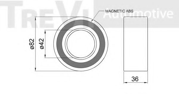 Комплект подшипника ступицы колеса TREVI AUTOMOTIVE 335069