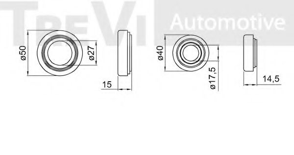 Комплект подшипника ступицы колеса TREVI AUTOMOTIVE 30151