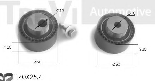 Комплект ремня ГРМ TREVI AUTOMOTIVE KD1105