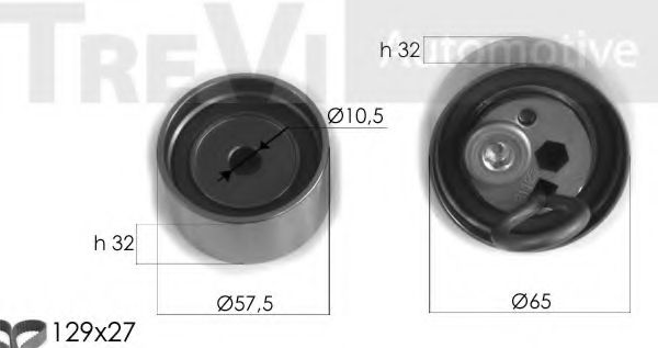 Комплект ремня ГРМ TREVI AUTOMOTIVE KD1339