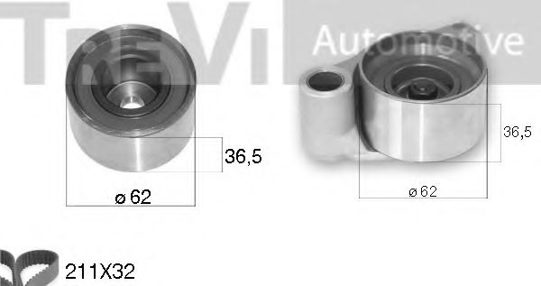 Комплект ремня ГРМ TREVI AUTOMOTIVE KD1402