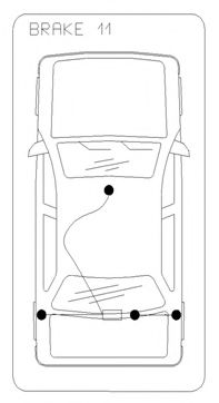 Трос, стояночная тормозная система COFLE 115592