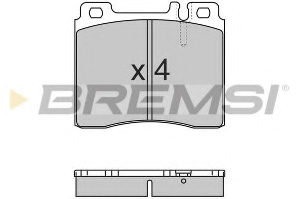 Комплект тормозных колодок, дисковый тормоз BREMSI BP2657