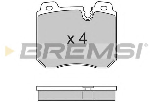 Комплект тормозных колодок, дисковый тормоз BREMSI BP2659
