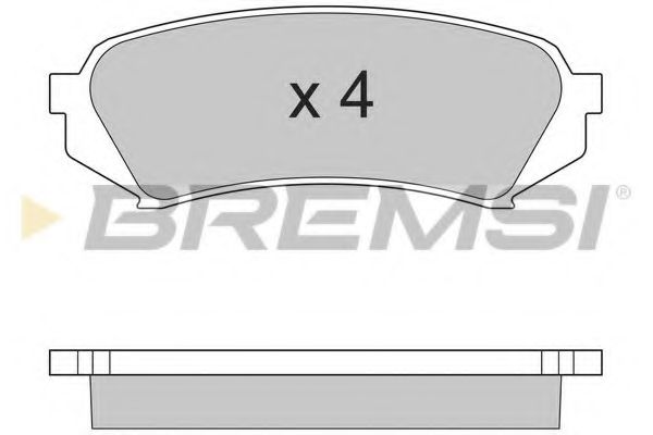 Комплект тормозных колодок, дисковый тормоз BREMSI BP2899