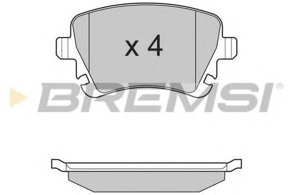 Комплект тормозных колодок, дисковый тормоз BREMSI BP3130