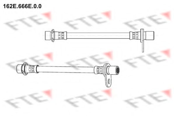 Тормозной шланг FTE 162E.666E.0.0