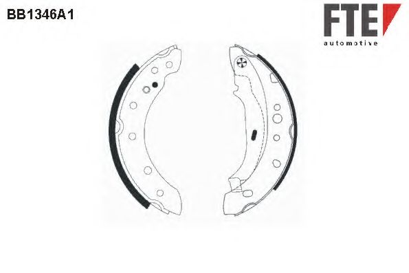 Комплект тормозных колодок FTE BB1346A1
