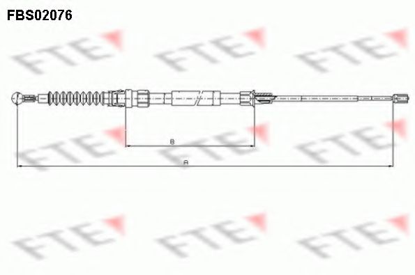 Трос, стояночная тормозная система FTE FBS02076