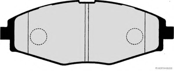 Комплект тормозных колодок, дисковый тормоз HERTH+BUSS JAKOPARTS J3600909